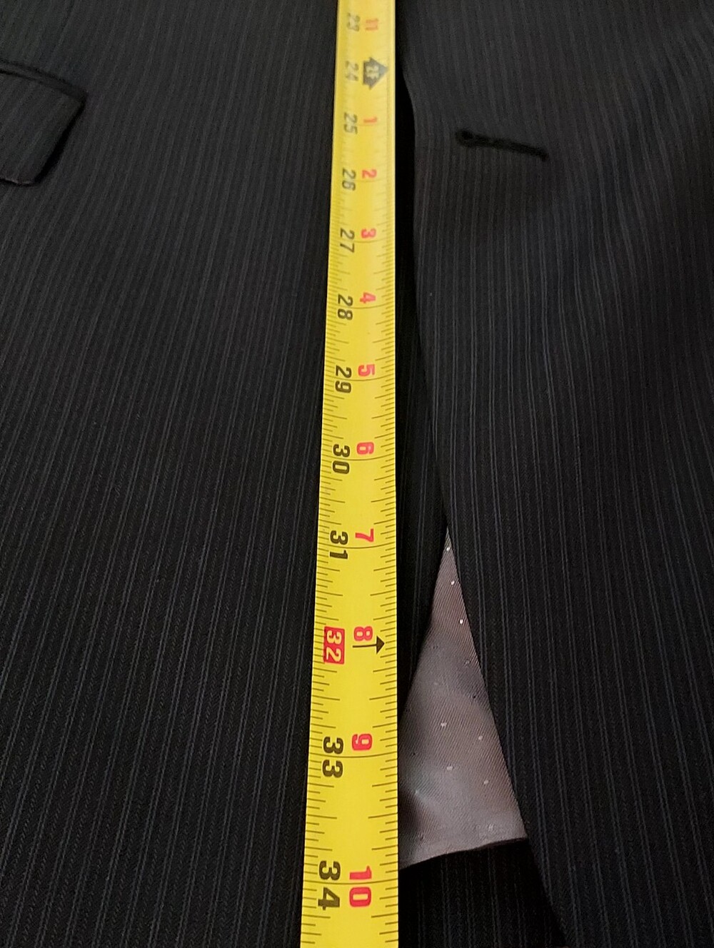 Calvin Klein Black Pinstripe Suit - Picture 10 of 14